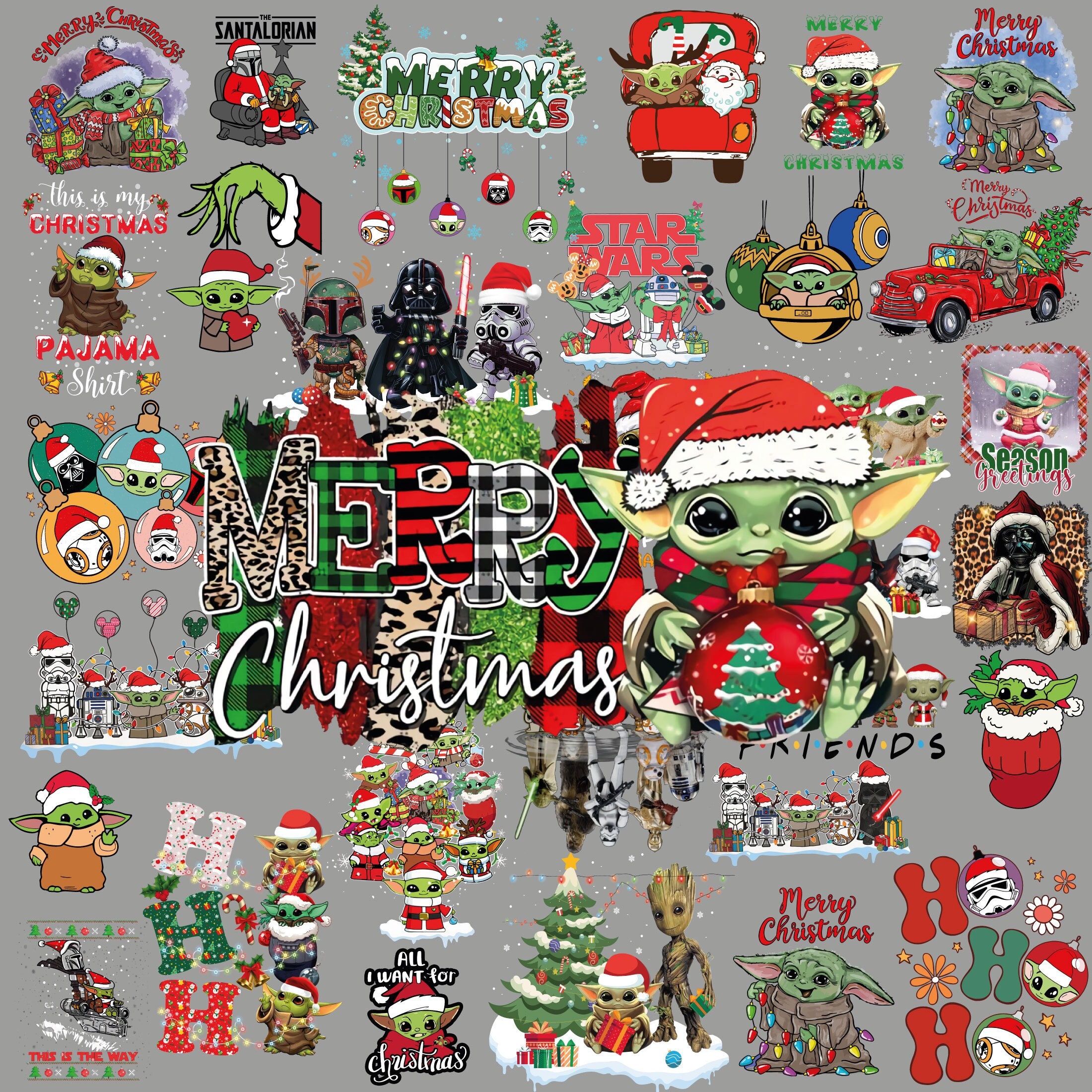 Starwars Christmas Svg - Etsy