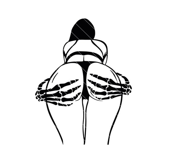 Skeleton Booty Svg, Butt Svg, Halloween Svg, Skeleton Hip Svg, Adult svg, Cricut, Silhouette, Cut files, printables, png, dxf