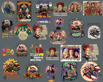 20+ Hocu Pocu PNG Bundle, Halloween Png, Sandersonn Sisterss Png, Hocu Pocu Halloween, Witches Png, Halloween Sublimation Bundle