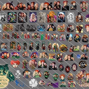 Plus de 90 Hocu Pocu PNG Bundle, Halloween Png, Sandersonn Sisters Png, Hocu Pocu Halloween, sorcières Png, Halloween sublimation Bundle