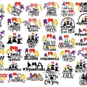 Hocu Pocu PNG, Halloween Png, Sandersonn Sisters Png, Hocu Pocu Halloween, Sorcières Png, Sublimation d'Halloween