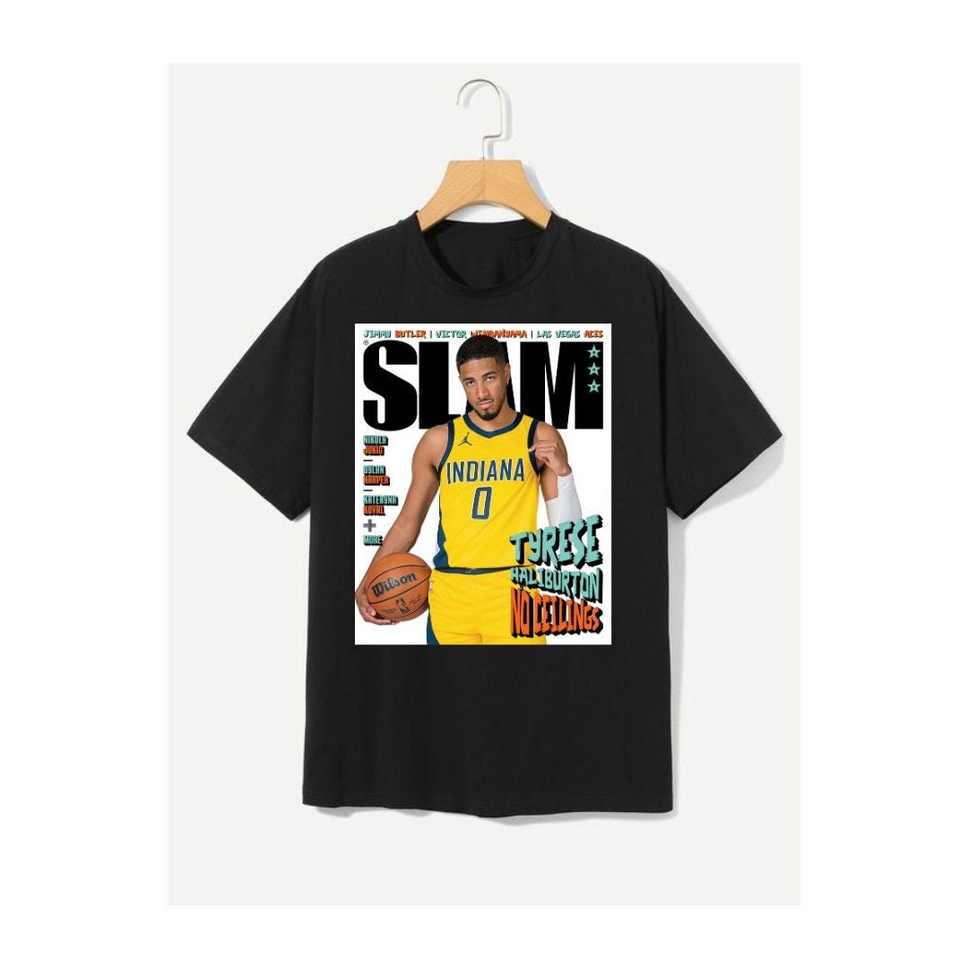 Adult Indiana Pacers Tyrese Haliburton SLAM Cover Funny shirt