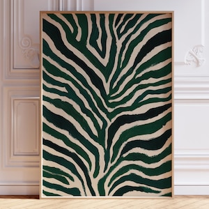 Smaragdgrüne abstrakte Wandkunst, moderne Wandkunst, abstrakter Kunstdruck, zeitgenössische Kunst, minimalistisches Poster, großes modernes Dekor, druckbare Kunst
