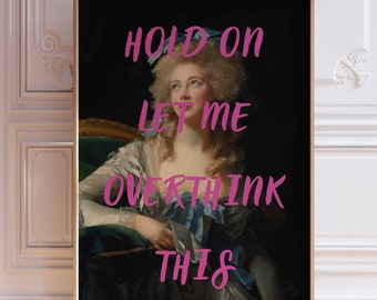 Funny Altered Art Print, Eclectic Print, Altered Vintage Painting, Funny Classic Art Print, Remade Classical Art, Printable Maximalist Art