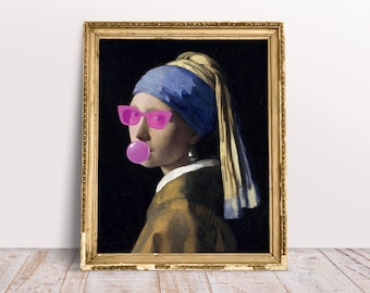 President John F Kennedy Bubble Gum Pop Art, Whimsical Altered