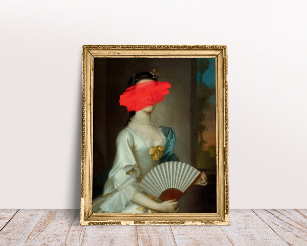 Altered Art Print, Renaissance Painting, Vintage Portrait Woman Print ...