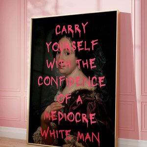 Feminism Poster Set of 3, Altered Art Print, Vintage Feminist Quote Art, Maximalist Wall Art, Eclectic Home Decor, Girl Power Digital Prints image 4