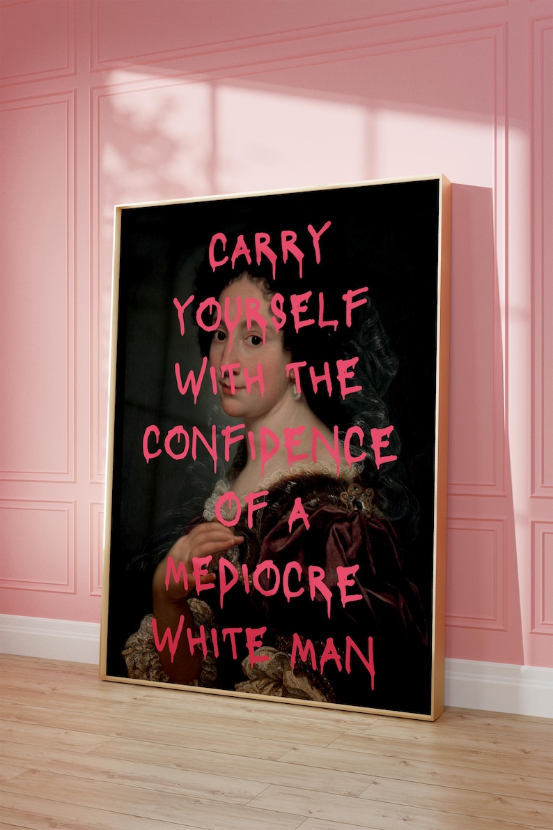 Feminism Poster Set of 3, Altered Art Print, Vintage Feminist Quote Art, Maximalist Wall Art, Eclectic Home Decor, Girl Power Digital Prints image 4