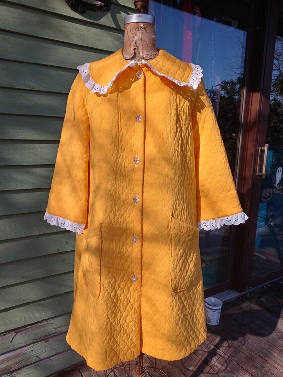 60s quilted house coat - Gem