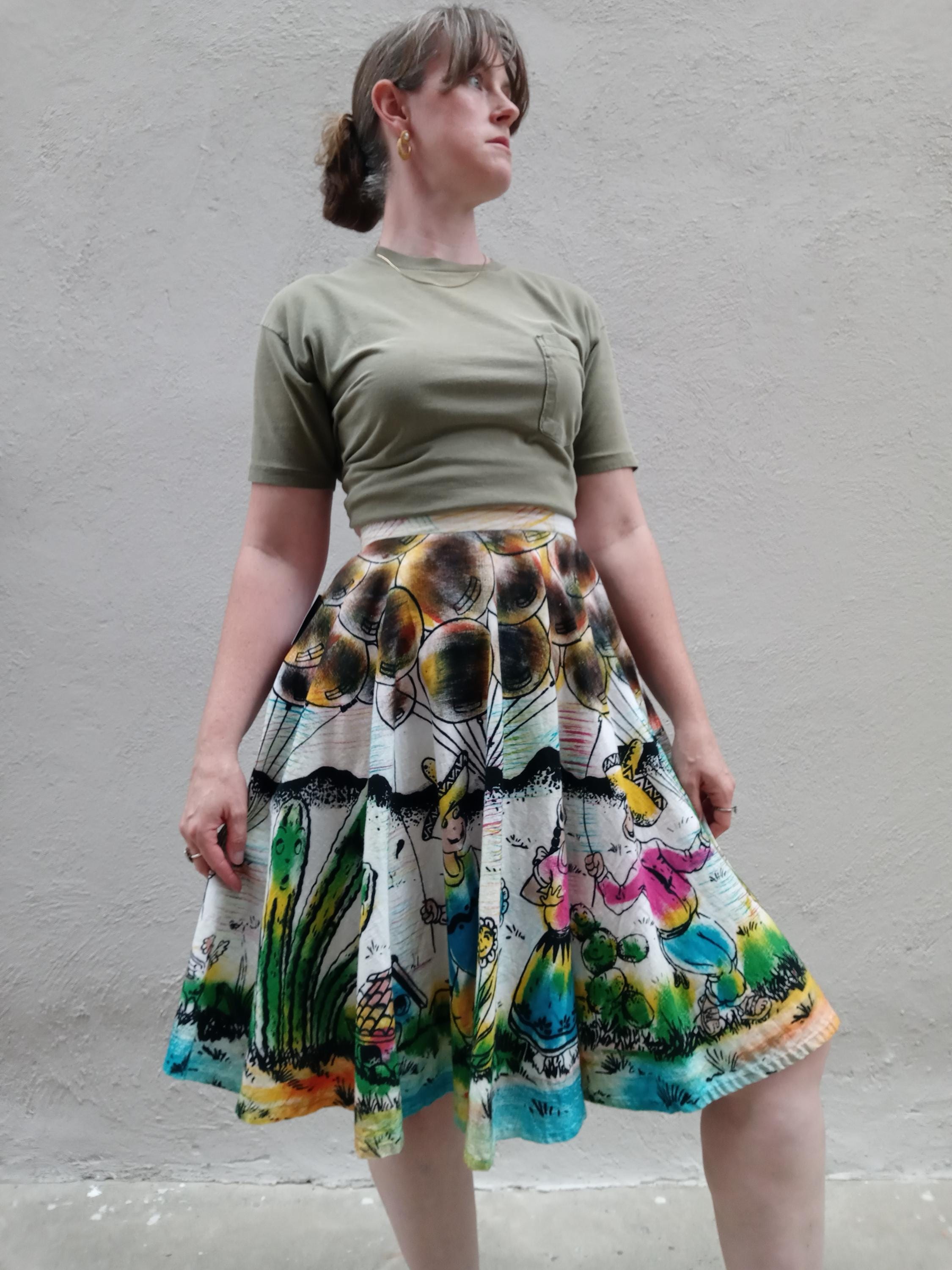 CIRCLE SKIRT PAINTED LAND