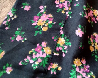 70s Floral Maxi Skirt