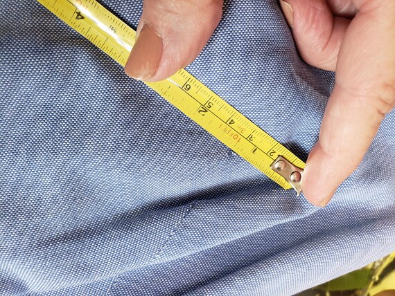 Blue Cotton Shift Dress - image 5