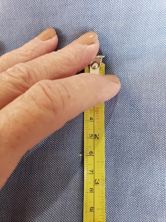 Blue Cotton Shift Dress - image 8