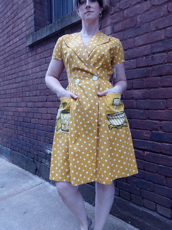 50s Princess Peggy House Dress