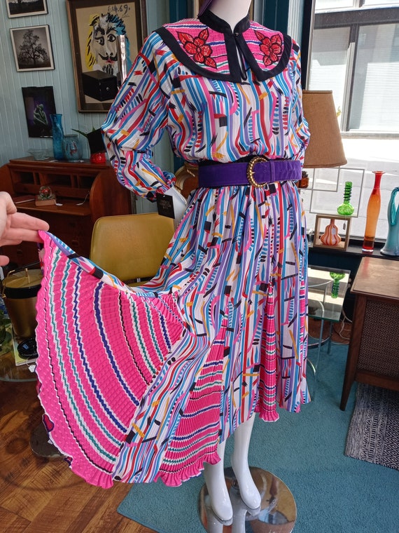80s Designer Diane Fres Dress