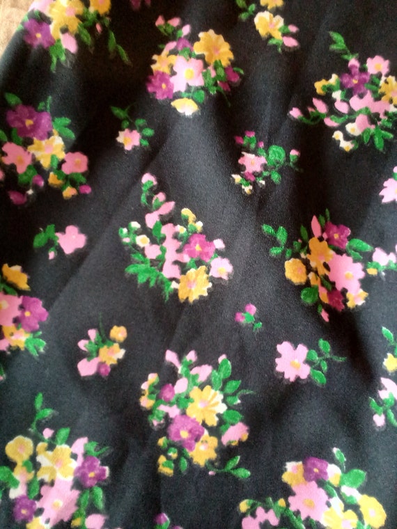 70s Floral Maxi Skirt - image 5