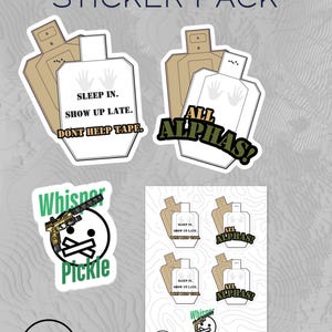 Funny Range Tactical Sticker Variety Pack (5 count)