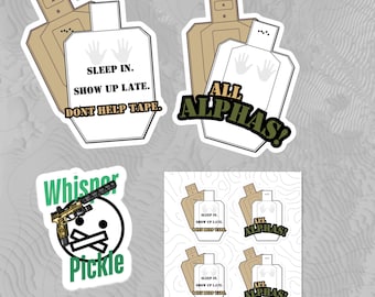 Funny Range Tactical Sticker Variety Pack (5 count)