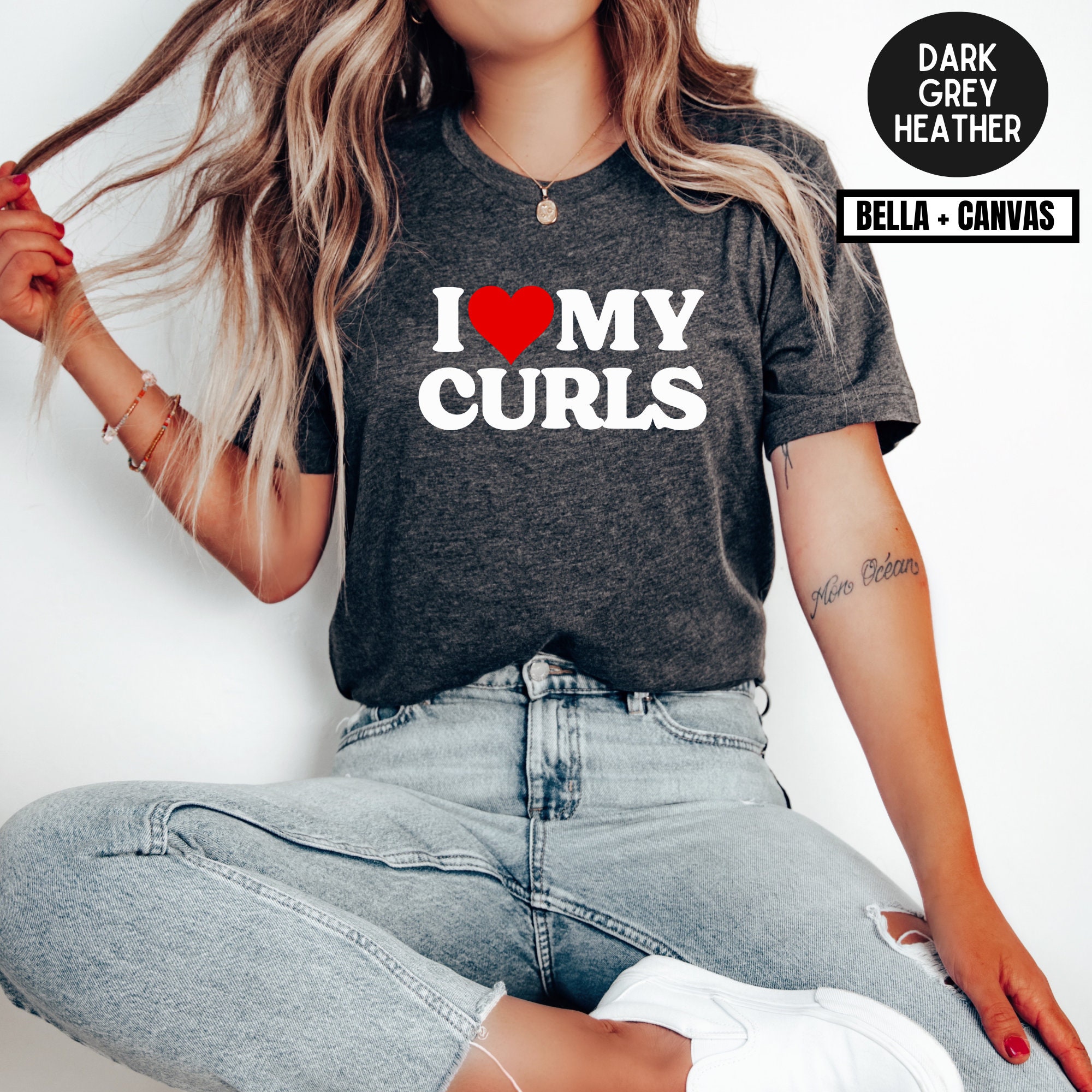 I Love My Curls Shirt: Naturally Curly Hair Bella Canvas Tee - Etsy