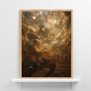 Dipinto a olio stampabile, pittura barocca digitale rinascimentale, download digitale, decorazioni fai da te per l&#39;ufficio, ritratto d&#39;epoca d&#39;arte digitale