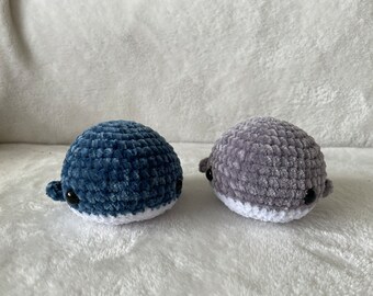 Handmade Crochet Mini Whale, Cute Birthday gift, Toy for Kids and Adults