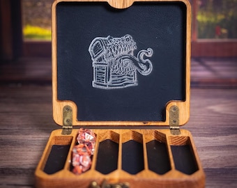Mimic Themed Dice Vault and Dice Bundle