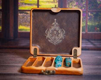 Artificer Themed Dice Vault With Dice Bundle