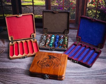 Fáfnir's Dice Vault | USA Made • Dice Box • Hardwood Dice Tray