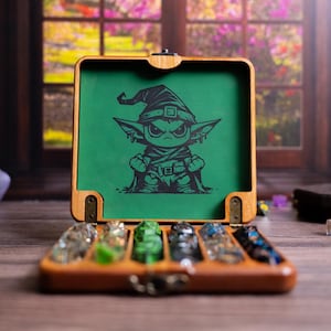 Dice Goblin Themed Dice Vault With Liquid Core Dice Bundle
