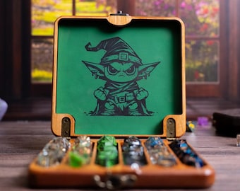 Dice Goblin Themed Dice Vault With Liquid Core Dice Bundle