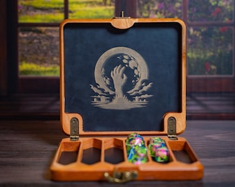Zombie Girl Themed Dice Vault With Dice Bundle