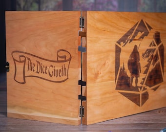 Asgardr Deluxe - Engraved Game Master Screen | Handmade in the USA