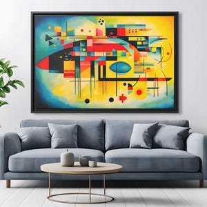 Wassily Kandinsky Wall Art Bauhaus Print Kandinsky Painting Famous Abstract Art Kandinsky Print Large Abstract Painting Kandinsky Artwork