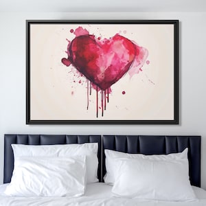 Wall Art Banksy Street Art Graffiti Heart Art Romantic Painting Colorful Hearts Graffiti Painting Banksy Artwork Heart Painting Large Banksy