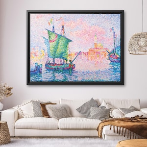 Paul Signac Venice Paul Signac Venice The Pink Cloud Paul Signac Painting Venice Paul Signac Pink Cloud Signac Artwork Famous Art Print