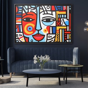 Keith Haring Wall Art Haring Pop Art Keith Haring Pop Artwork Pop Culture Poster Keith Haring Popart Street Art on Canvas Keith Pop Art
