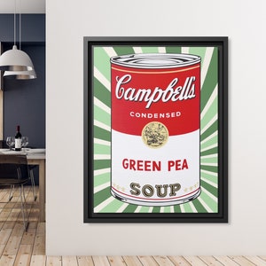 Campbell Soup Can Wall Art Pop Culture Andy Warhol Print Soup Poster Retro Pop Art Soup Warhol Poster Andy Warhol Soup Campbell Pop Art Soup