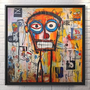 Graffiti Canvas Wall Art Street Art Canvas Print King Modern Wall Art King of Street Art Canvas Print Graffiti Art Creative Wall Decor