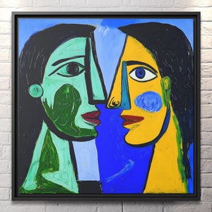 Cubist Painting Pablo Picasso Pint Wall Art Picasso Cubist Artwork Picasso Wall Art Abstract Art Work Picasso Drawing Huge Wall Art Picasso