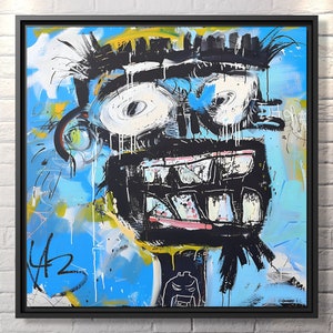 Street Art Canvas Print Abstract Graffiti Art Modern Wall Decor Large Wall Art Urban Art Housewarming Gift Abstract Painting Canvas Print