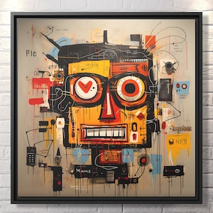 Modern Art Canvas Street Art Print Abstract Wall Art Graffiti Art Print Large Canvas Art Trendy Wall decor Urban Art Canvas Abstract Print