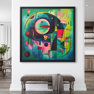 Wassily Kandinsky Wall Art Bauhaus Print Kandinsky Painting Famous Abstract Art Kandinsky Print Large Abstract Painting Kandinsky Artwork