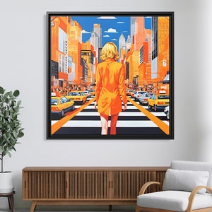 Woman Popart Wall Art Woman Pop Art Andy Warhol Painting Woman Pop Artwork Warhol Pop Art Beautiful Face Art Pop Art Girl Artwork New York