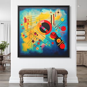 Wassily Kandinsky Wall Art Bauhaus Print Kandinsky Painting Famous Abstract Art Kandinsky Print Large Abstract Painting Kandinsky Artwork