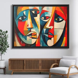 Cubist Painting Pablo Picasso Pint Wall Art Picasso Cubist Artwork Picasso Wall Art Abstract Art Work Picasso Drawing Huge Wall Art Picasso