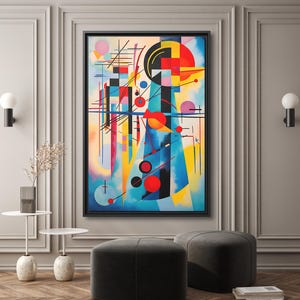 Wassily Kandinsky Composition Wall Art Kandinsky Painting Famous Abstract Art Kandinsky Print Large Abstract Painting Kandinsky Artwork