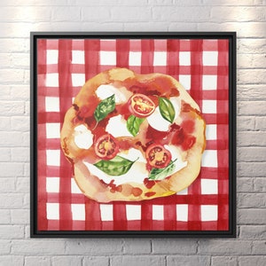 Pizza Kitchen Art Pizza Canvas Wall Art Pizza Restaurant Art Italian Cuisine Art Pizza Painting Italian Food Print Pizza Wall Art Pizza