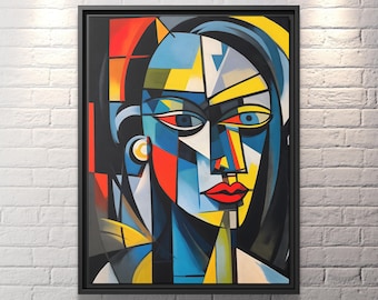 Canvas Print Picasso Cubism Wall Art Picasso Art Decor Extra Large Painting Living room Wall Art Bedroom Painting Picasso Print Art Gift