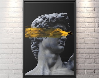 Michelangelo David Statue Print David Poster Greek Sculpture Print Michelangelo Statue of David Print Greek Statue Poster New Homeowner Gift