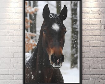 Horse Artwork Wild Horse Print Rustic Horse Print Large Horse Photo Print Horse Photography Black Horse Canvas Print Rustic Horse Wall Art